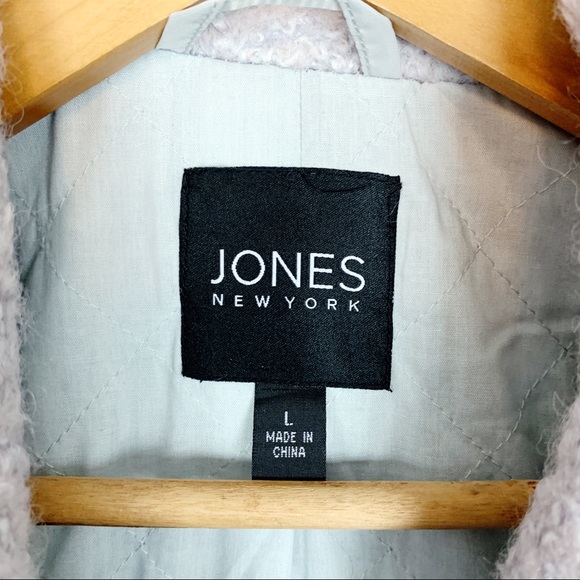 JONES NEW YORK Long Wool Pea Coat - Picture 6 of 7